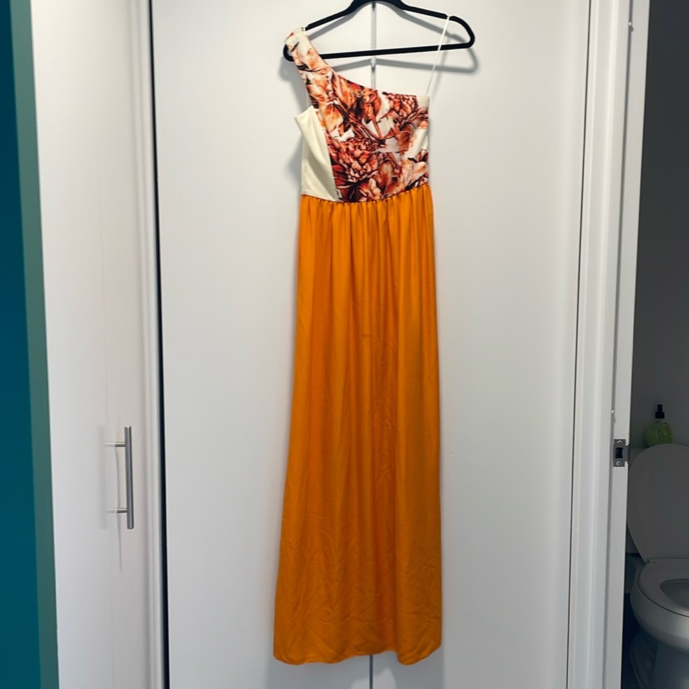 GORGEOUSSS dressy one shoulder maxi in size 4